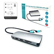 I-TEC USB 3.0 3X LCD NANO DOCK/USB 3.0 USB-C/TB3 LAN PD 100W