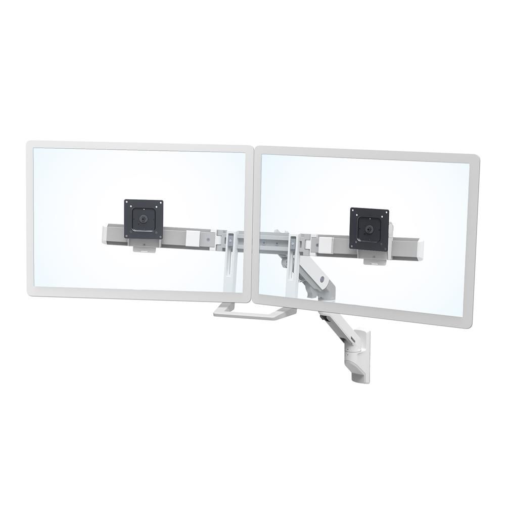 HX WALLMOUNT DUAL MONITOR ARM/32IN 7.9KG LIFT29 MISD WHITE 10Y