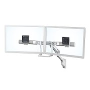HX WALLMOUNT DUAL MONITOR ARM/32IN 7.9KG LIFT29 MISD WHITE 10Y