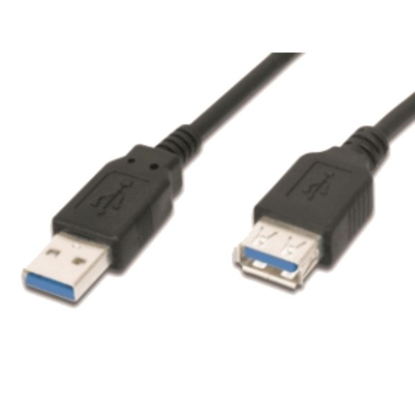 3M USB 3.0 CABLE A-A /M-F BK/.