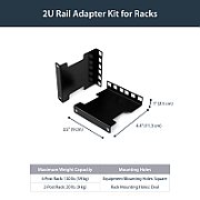 4IN RACK DEPTH ADAPTER - 2U/.