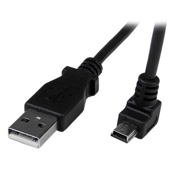 2M DOWN ANGLE MINI USB CABLE/.