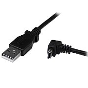 2M DOWN ANGLE MINI USB CABLE/.