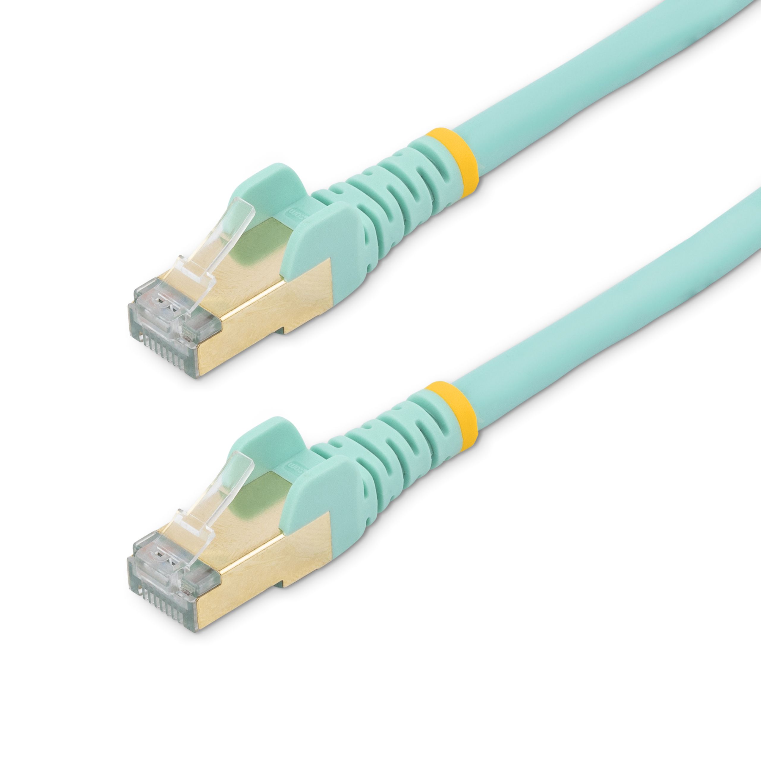 7.5 M CAT6A CABLE AQUA/SNAGLESS - SHIELDED COPPER WIRE