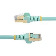 7.5 M CAT6A CABLE AQUA/SNAGLESS - SHIELDED COPPER WIRE