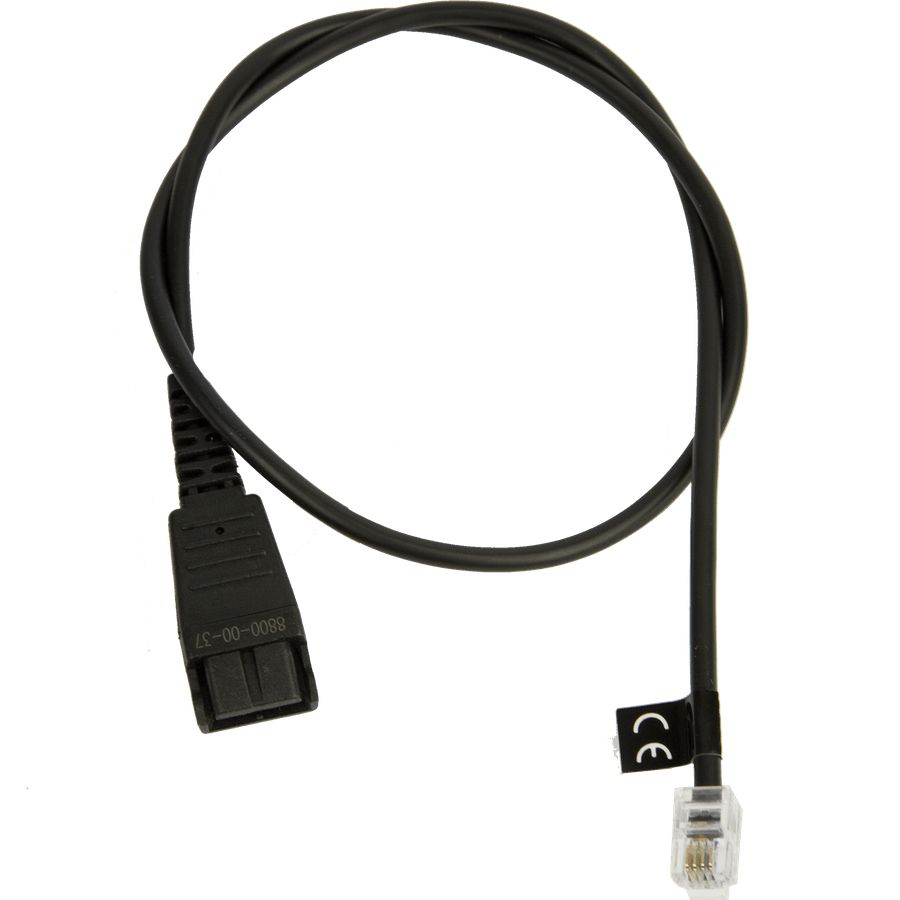 CABLE W/ QD TO RJ10 PLUG/CALLMASTER V VI 0.5M/PLX A22