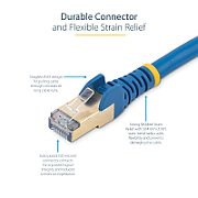 10M CAT6A ETHERNET CABLE BLUE/BLUE - SHIELDED COPPER WIRE