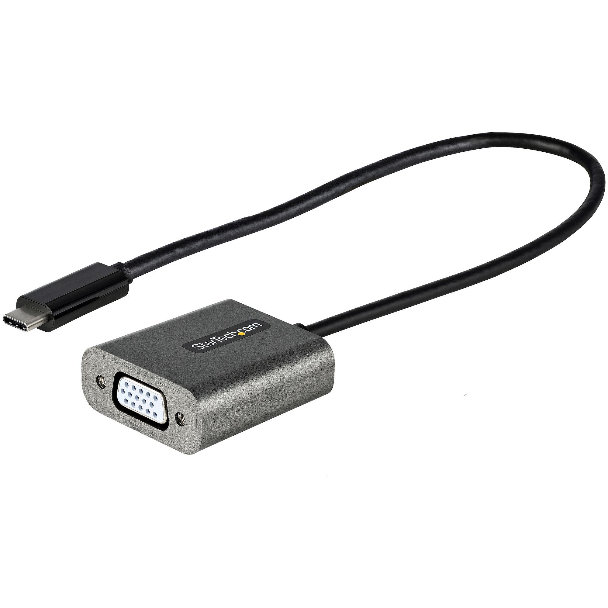 USB C TO VGA ADAPTER 1920X1200P/WITH 12IN LONG ATTACHED CABLE