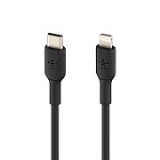 LIGHTNING/USB-C CABLE/PVC MFI 1M BLACK