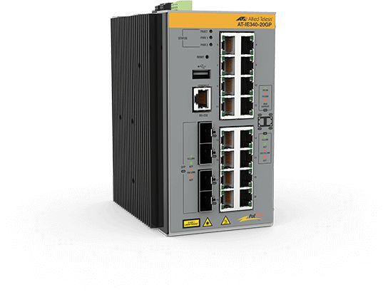 Switch Allied Telesis AT-IE340-20GP-80, 16 porturi 10 / 100 / 1000 MBs
