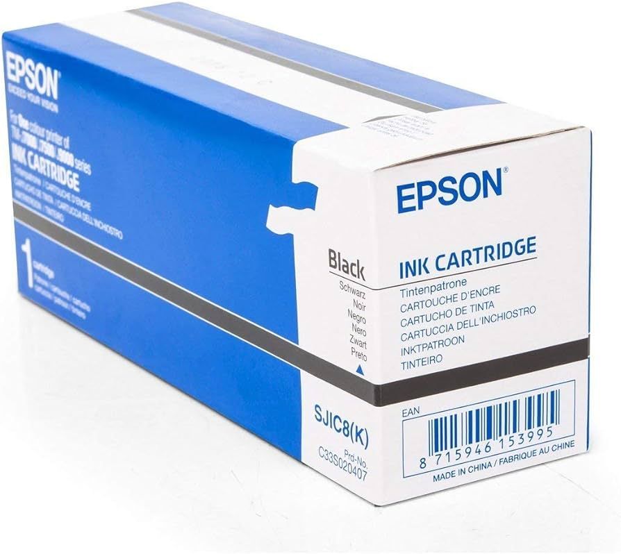 Cartus cerneala Epson C33S020407 ,Negru ,59.1 ml ,Original (SJIC8K) 