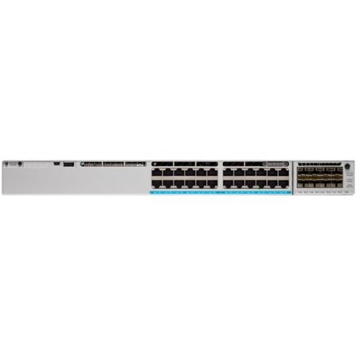 Switch Cisco C9300L-24UXG-4X-E, 24 porturi 16x 10/100/1000 Mbps, 8x 100/1000/2500/5000/10000 Mbps