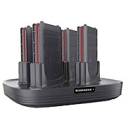 CHARGER, 4 SLOT BATTERY, Memor 10, Black Color (requires power supply 94ACC0197 and power cord to be purchased separately)