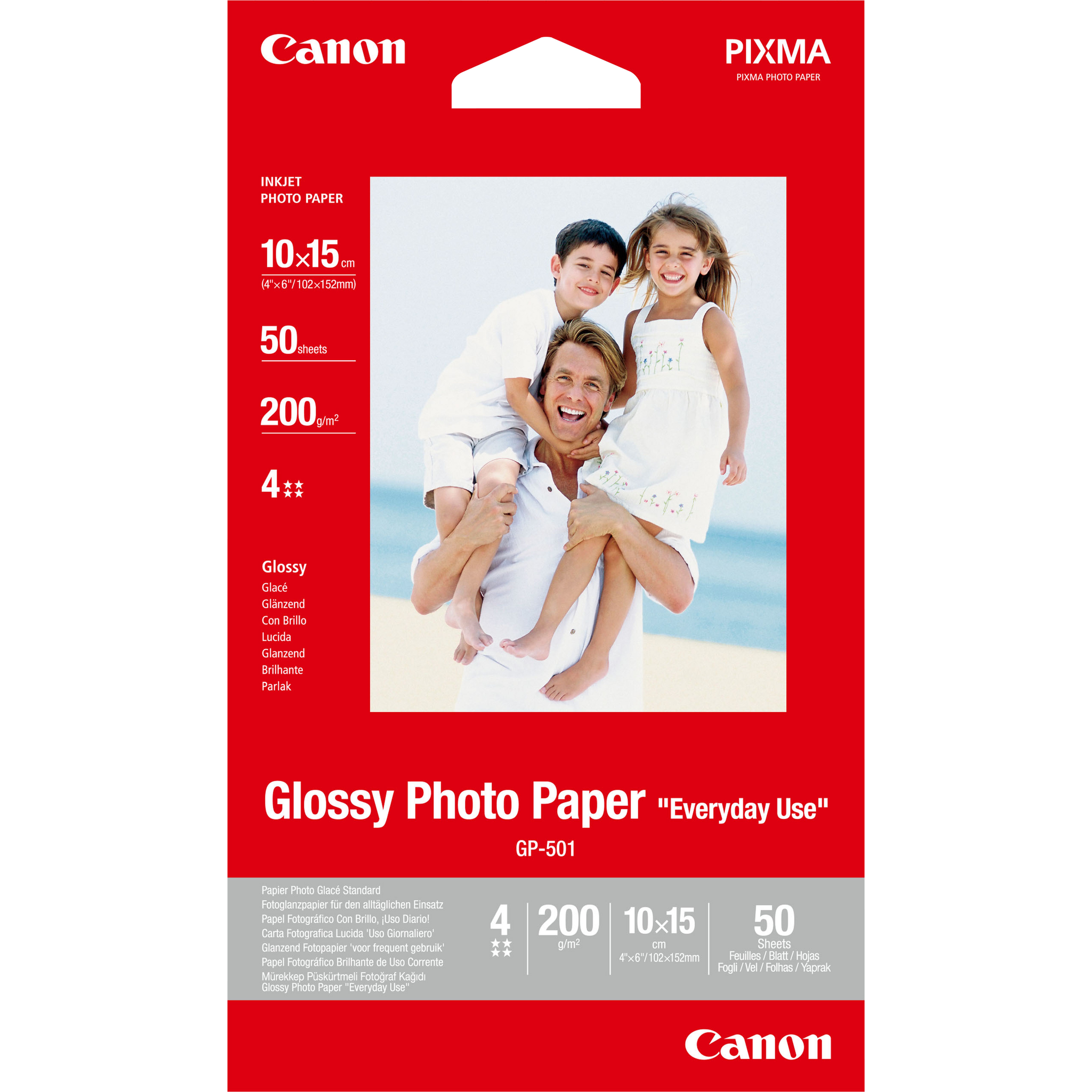 PHOTO PAPER GLOSSY/GP-501 4X6 50
