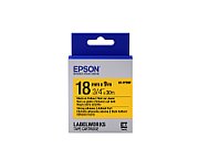 Epson Label Cartridge Strong Adhesive LK-5YBW Black/Yellow 18mm (9m)
