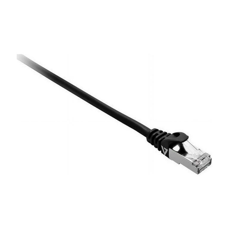 CAT7 FSTP 1M BLACK RAW PATCH/CABLE RJ45 W/ METAL SHIELDED