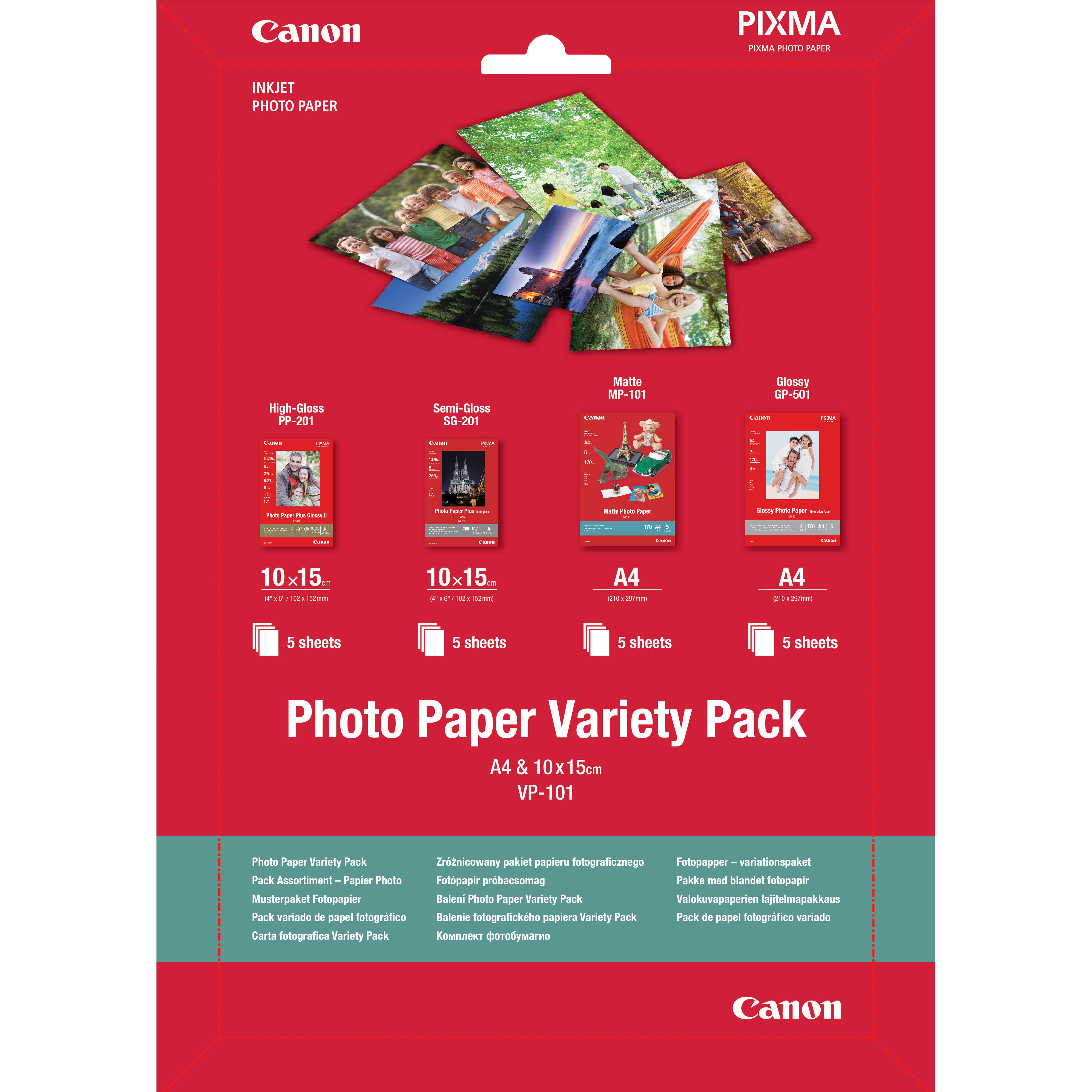 VP-101 A4 + 10X15/PHOTO PAPER VARTY PACK A4 10X15