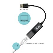 I-TEC UDB 2.0 NETWORK ADAPTER/SB 2.0 - RJ-45 LAN 10/100MBPS