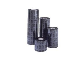 TMX1310 wax ribbon, Core 25,4, Width 104 mm x Length 153 meters, 10 rolls per box, ink coating out. Ideal for Uncoated / Coated papers