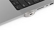 MACBOOK PRO 16-INCH 2021 LEDGE/LOCK ADAPTER W/ COMB.LOCK SILVER