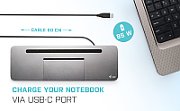 I-TEC USB-C 3XLCD DOCK W/ PD85W/METAL LOW PROFILE 3X LCD DOCK