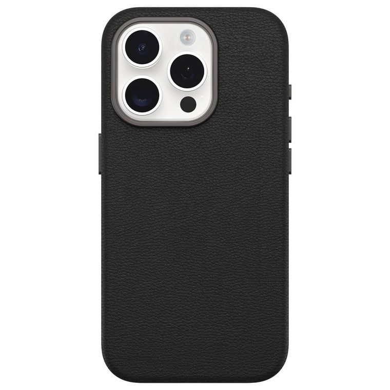 OB SYMMETRY APPLE IPHONE 15PRO/CACTUS LEATHER NOIR ASH BLACK