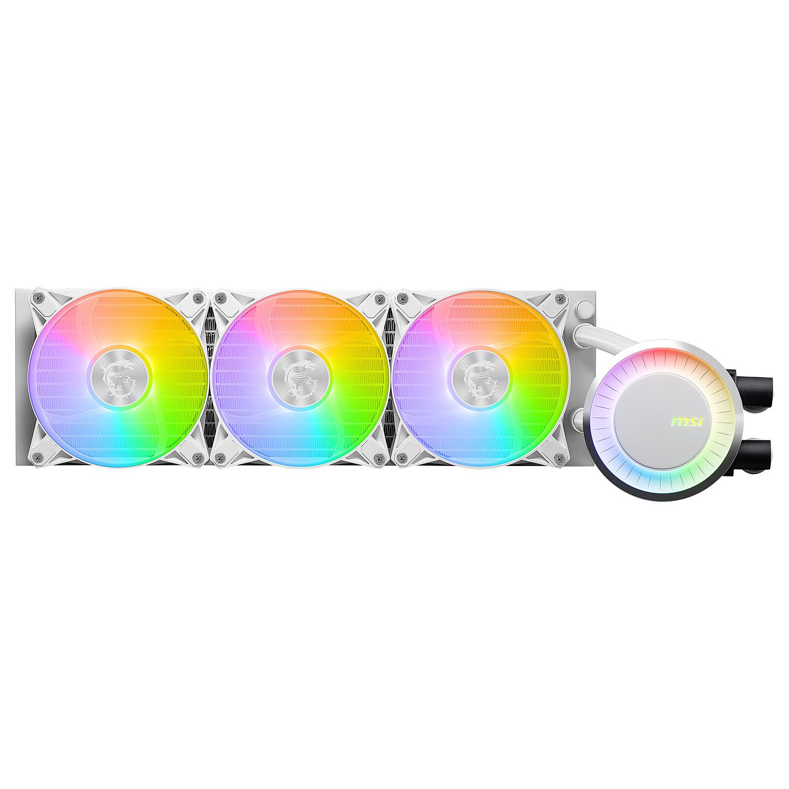 MAG CORELIQUID E360 WHITE, Racire cu lichid, AIO 360mm, RGB, Intel/ AMD, Alb