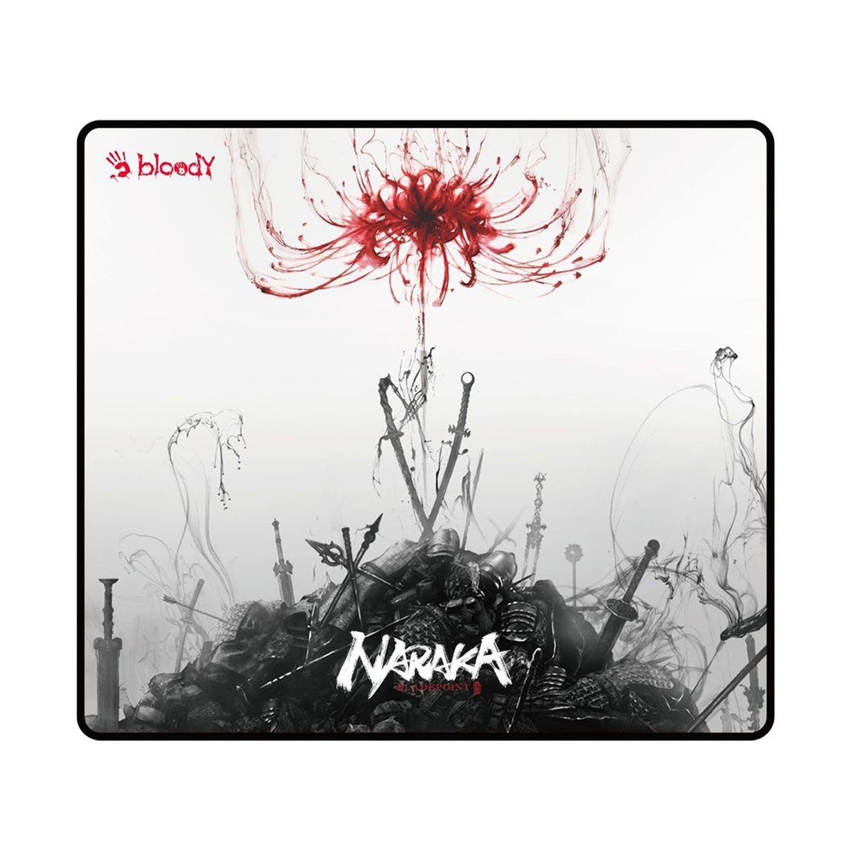 MousePAD A4TECH - gaming,  Bloody co-branded Naraka , cauciuc si material textil, 450 x 400 x 3 mm, imagine,  BP-45 