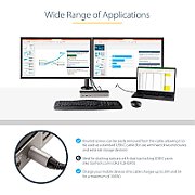 3FT TOP SCREW LOCKING USB C/.