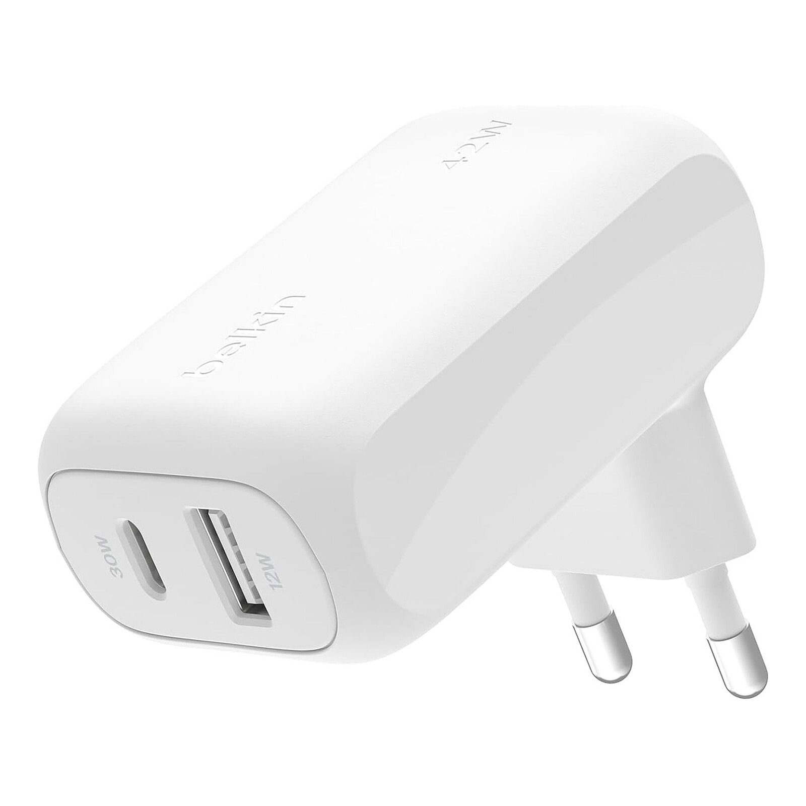 BOOSTCHARGE 42W - 30W USB-C PD/PPS + 12W USB-A DUAL WALL CHARGE