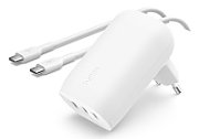 BOOST CHARGE 67 W CHARGER WITH/3 USB-C PORTS PPS TECHNOLOGY WHI