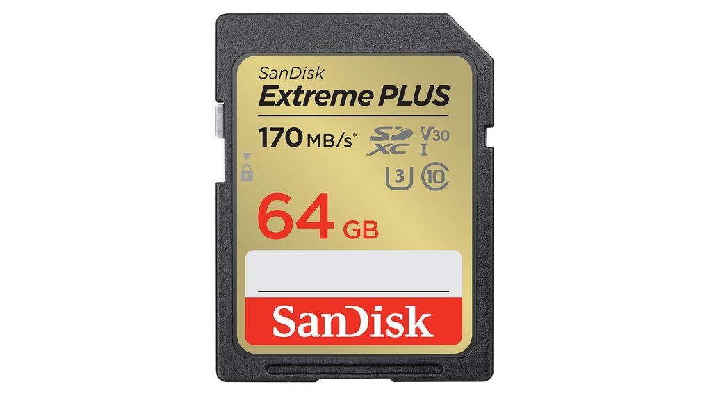 EXTREME PLUS 64GB SDXC MEMORY/CARD 170MB/S 80MB/S UHS-I CL. 10