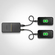 POWER BANK 20K MAH USB A AND C/18W USB-PD - BLACK