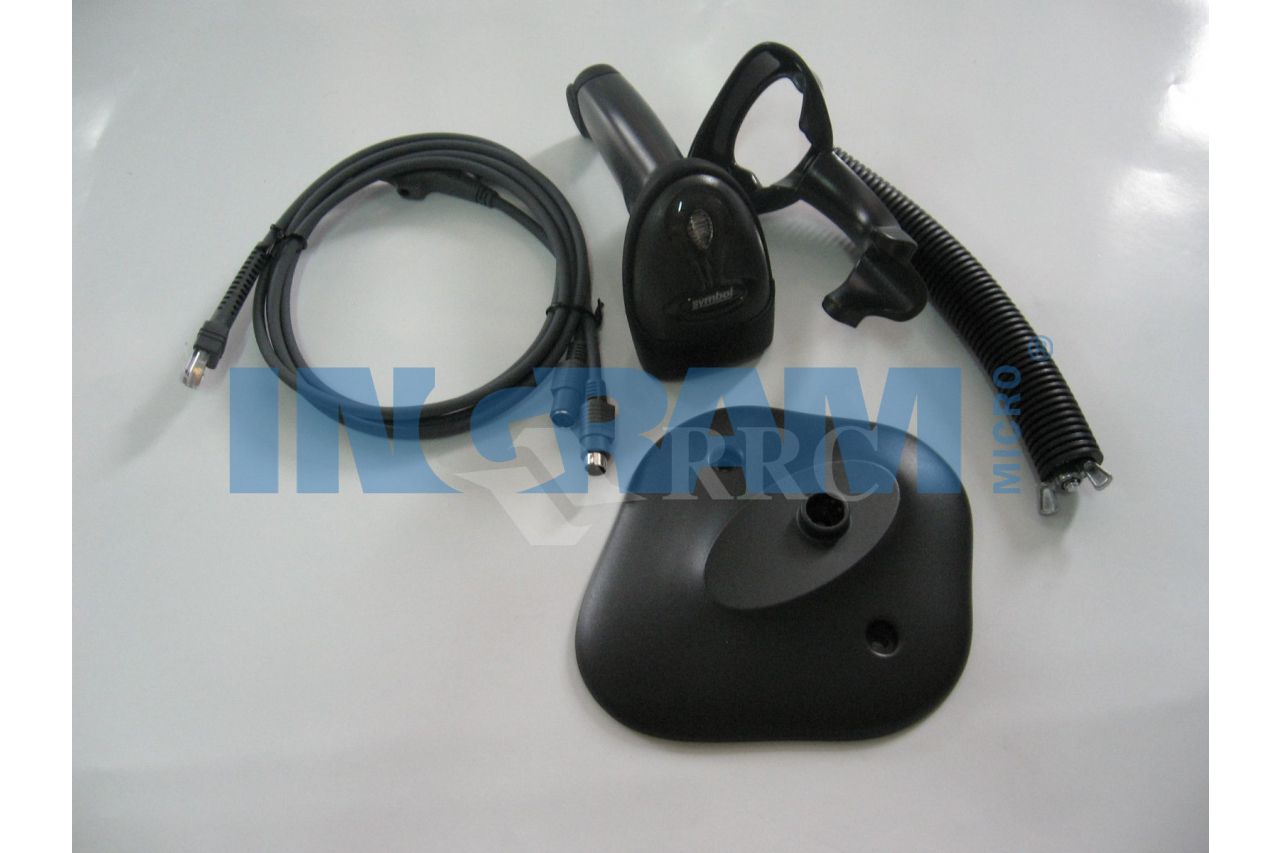 LS2208 KBW KIT 7FT/BLACK W.INTELLISTAND IN