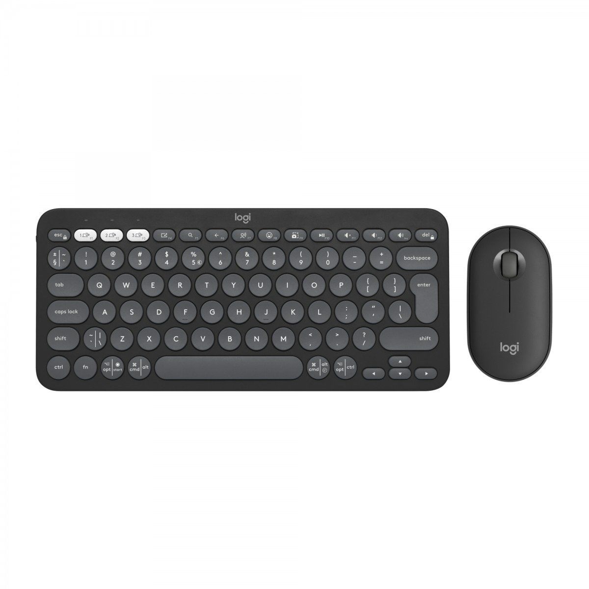 KEYBOARD +MOUSE COMBO PEBBLE 2/GRAPHITE 920-012...