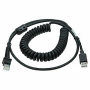 CABL USB TYPE ATPUW COILED 2.4M/BLK 2.4M BLK