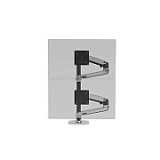 LX DUAL STACKING ARM TALL POLE/BLACK ACCENTS POLISHED