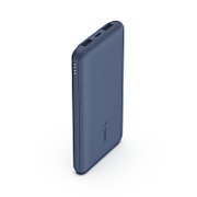 POWERBANK 10.000 MAH 12W INKL./USB-A/USB-C KABEL 15CM BLAU