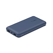 POWERBANK 10.000 MAH 12W INKL./USB-A/USB-C KABEL 15CM BLAU
