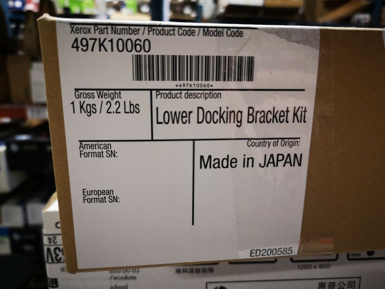 LOWER DOCKING BRACKET/.