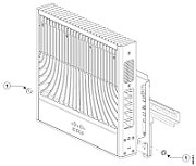DIN RAIL MOUNT FOR 9200CX/COMPACT SWITCH