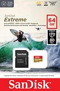 EXTREME MICROSDXC 64GB SD/ADAPTER ACTION CAMS AND DRONES 1