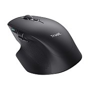 Mouse Trust Ozaa+, wireless RF 2.4GHz, bluetooth, conectivitate USB 1.1, 2.0, 3.0, rezolutie maxima 3200 DPI, negru