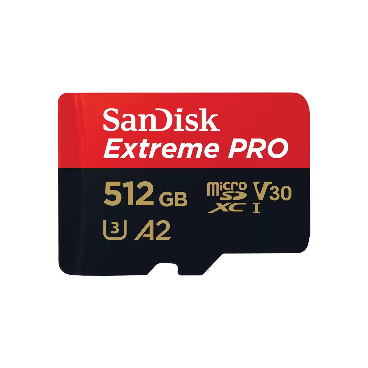 EXTREME PRO MICROSDXC 512GB+SD/ADAPTER 200MB/S 140MB/S A2 C10 V