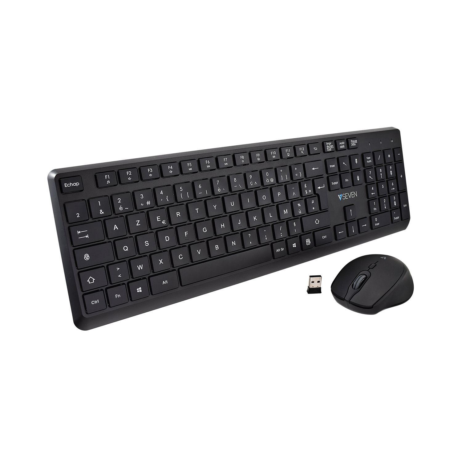 PRO WIRELESS KEYBOARD MOUSE FR/AZERTY FRENCH LASERED KEYCAP