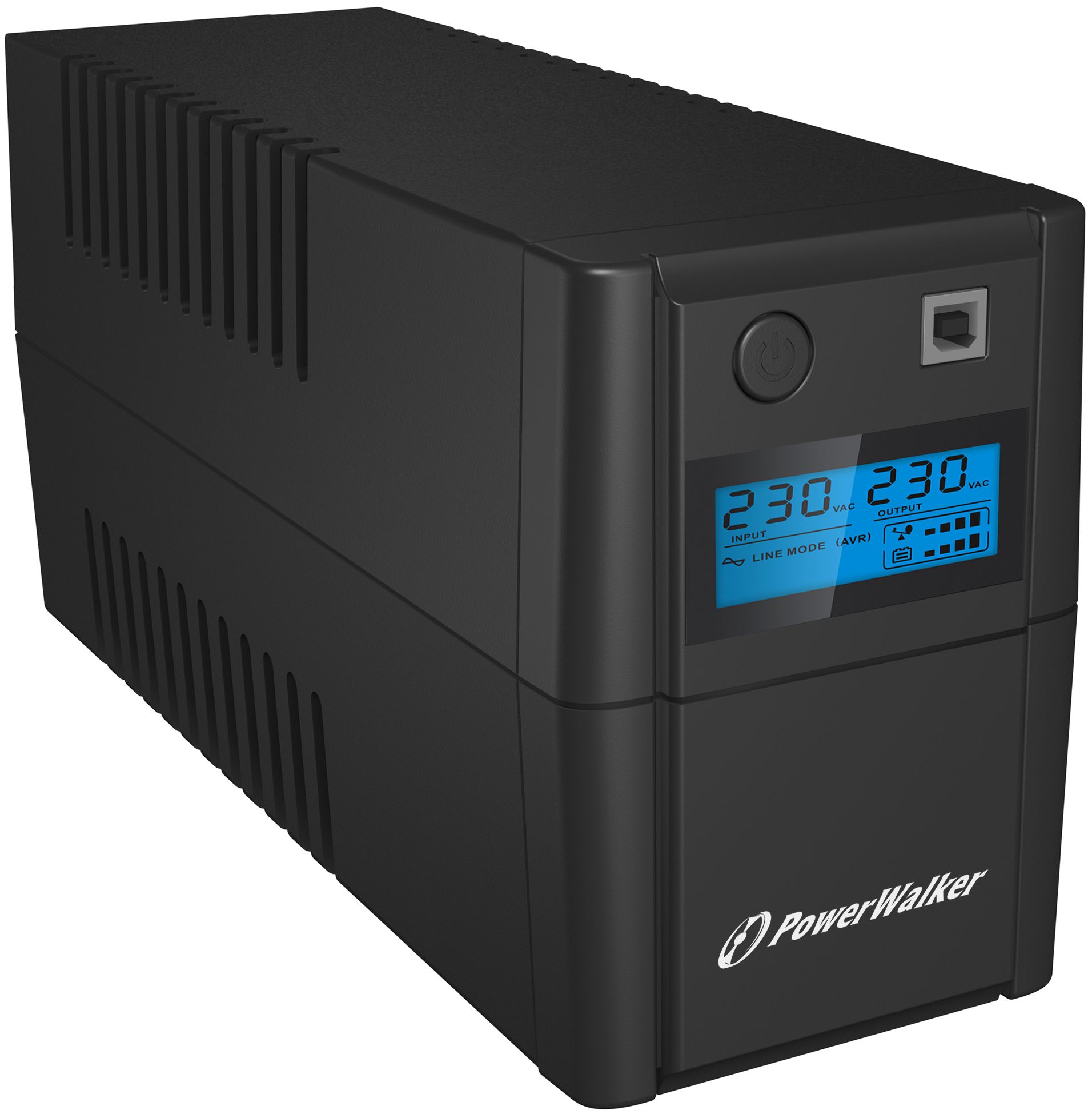 POWERWALK VI 650 SHL FR UPS Power Walker Line-Interactive 650VA 2x 230V PL OUT, RJ11 IN/OUT, USB, LCD