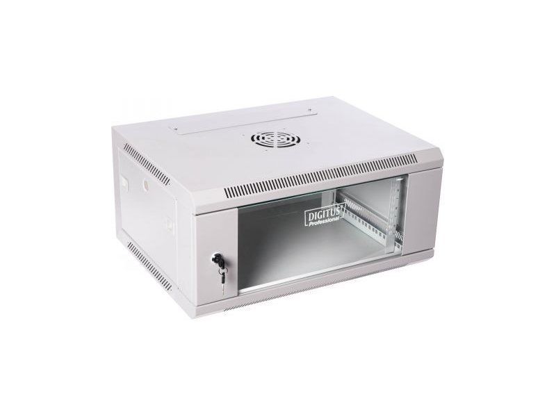 DIGITUS DN-W19 06U/450 DIGITUS Wallmount cabinet 6U, 600x450mm, grey RAL 7035