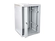 DIGITUS DN-W19 18U/600 DIGITUS Wallmount cabinet 18U, 600x600mm, grey RAL 7035