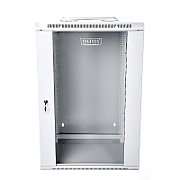 DIGITUS DN-WD19 18U/600 DIGITUS Wallmount cabinet 18U, double section, 600x6000mm, grey RAL 7035