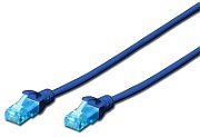 DIGITUS DK-1512-0025/B Digitus Cable patch UTP, CAT.5E, blue, 0.25m